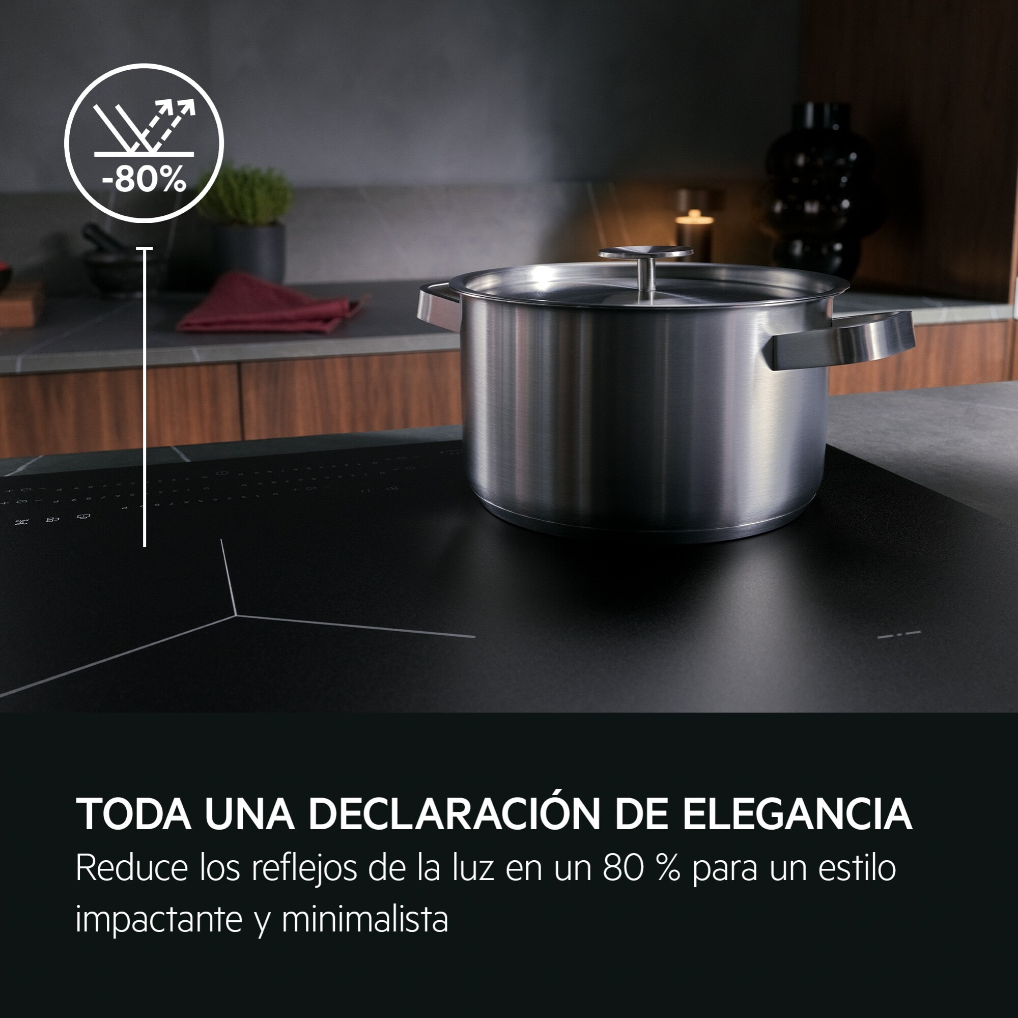 AEG Placa de inducción SaphirMatt® Serie 6000 Flex Bridge de 60 cm TI63IF00IZ
