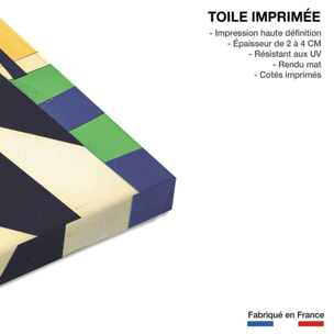 Tableau flat design style Toile imprimée