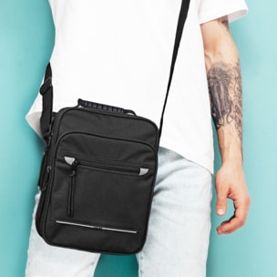 Bandolera Hombre Textil Jaslen Norwich Negro