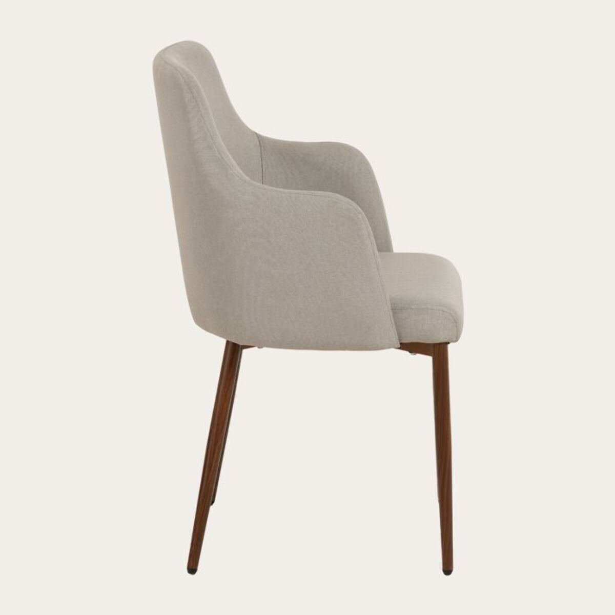 Rune -bois/textile/mousse pu-couleur beige 53 x 85 x 54 cm