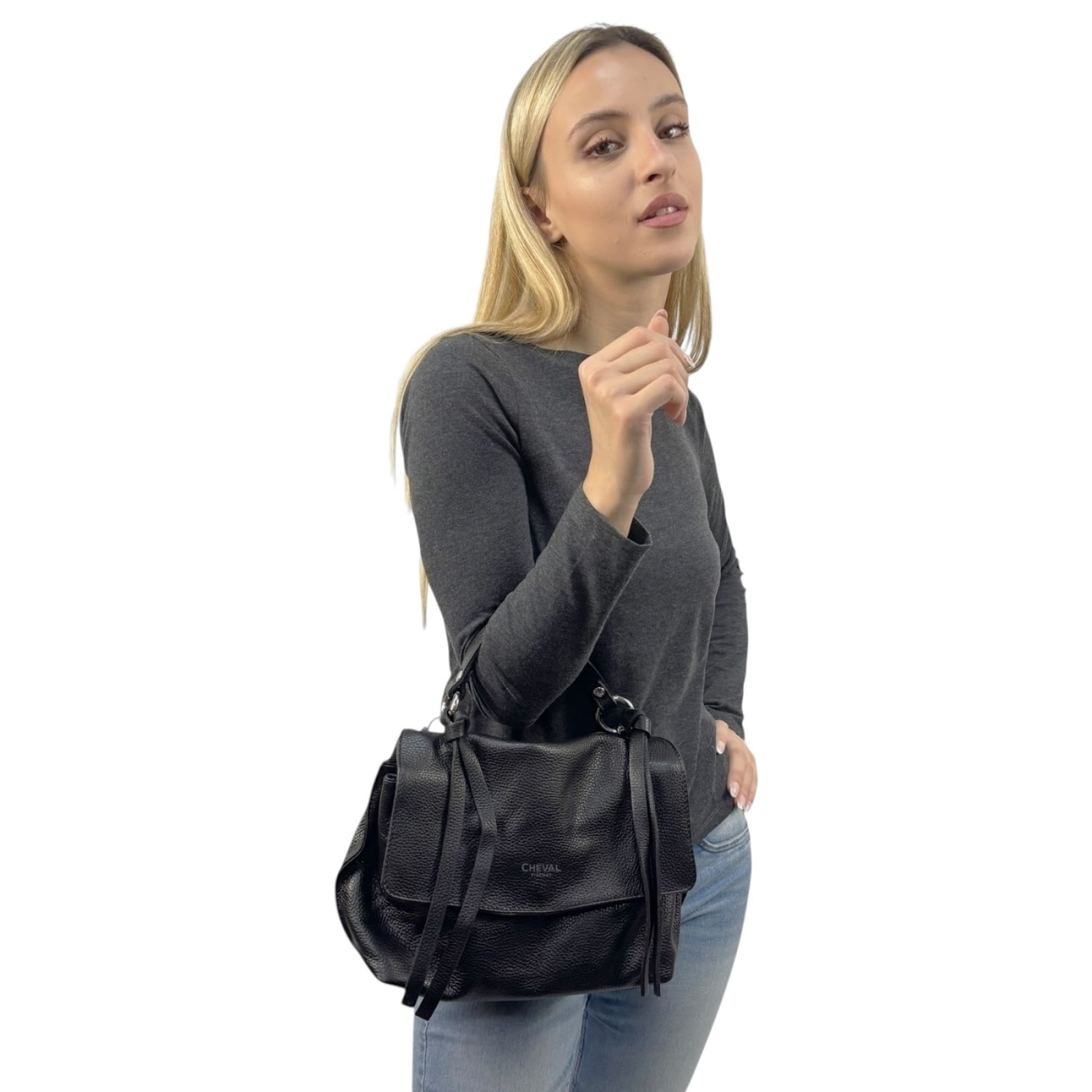 Borsa a mano Cheval Firenze Amelia Nero