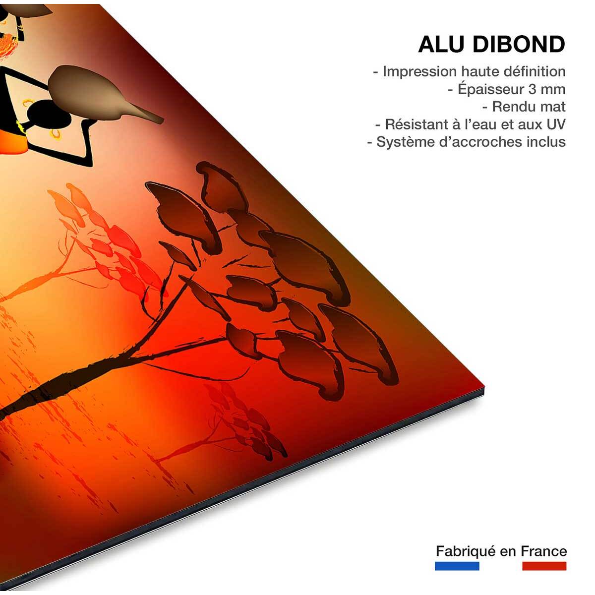 Tableau soirée africaine Tableau alu Dibond