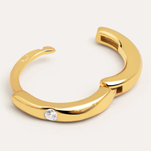 Orecchino Singolo Klein Spark M Argento Placcato Oro