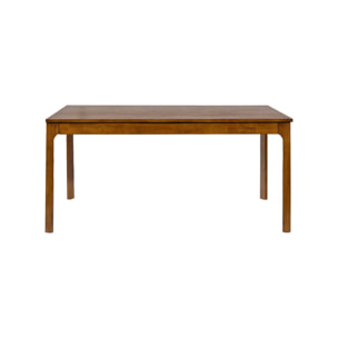 Table à manger rectangle extensible bois d'hévéa placage chêne 6-10 places FÉLICIE