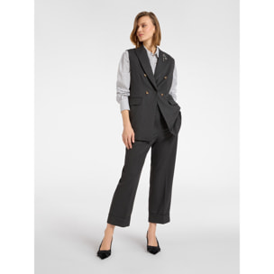 Elena Mirò - Blazer senza maniche - Grigio