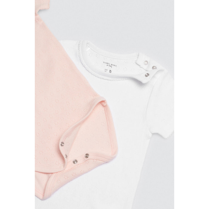 Tutina rosa a maniche lunghe per neonati Ocean Tales