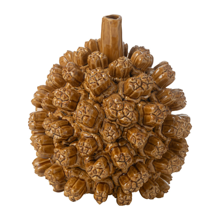 J-Line vase Saki - céramique - jaune - small - Ø 19 cm