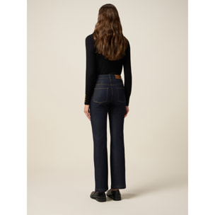 Oltre - Jeans regulares con cadenas metálicas - Azul