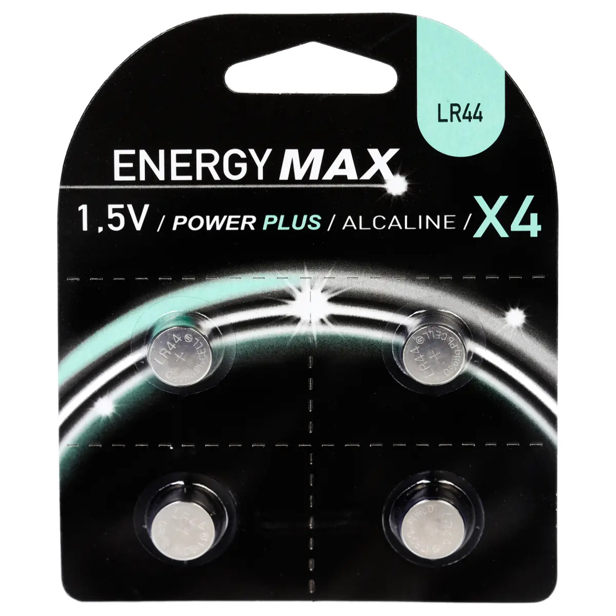 Lot de 4 piles alcaline R44 avec