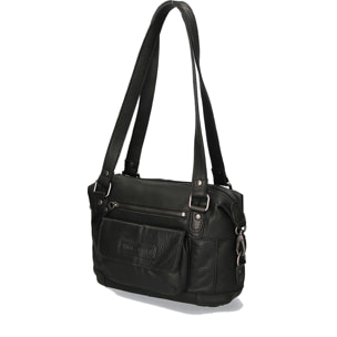 Borsa a tracolla  da uomo In Vera pelle Made in Italy 24x19x7 cm