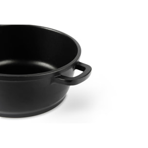 Casseruola 20 cm con Manici Excelsa – Soul Cook, Alluminio Nero