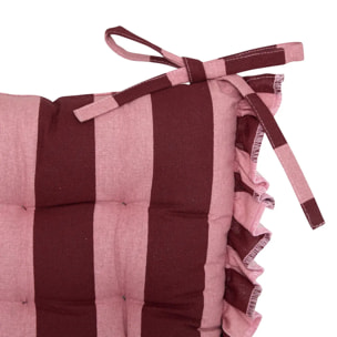 Galette de chaise Cherry rouge carmin 38x38cm