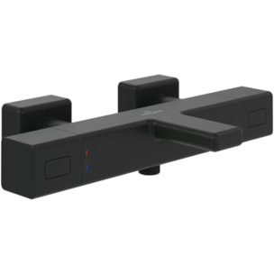 Mitigeur bain douche thermostatique Universal carré Noir mat