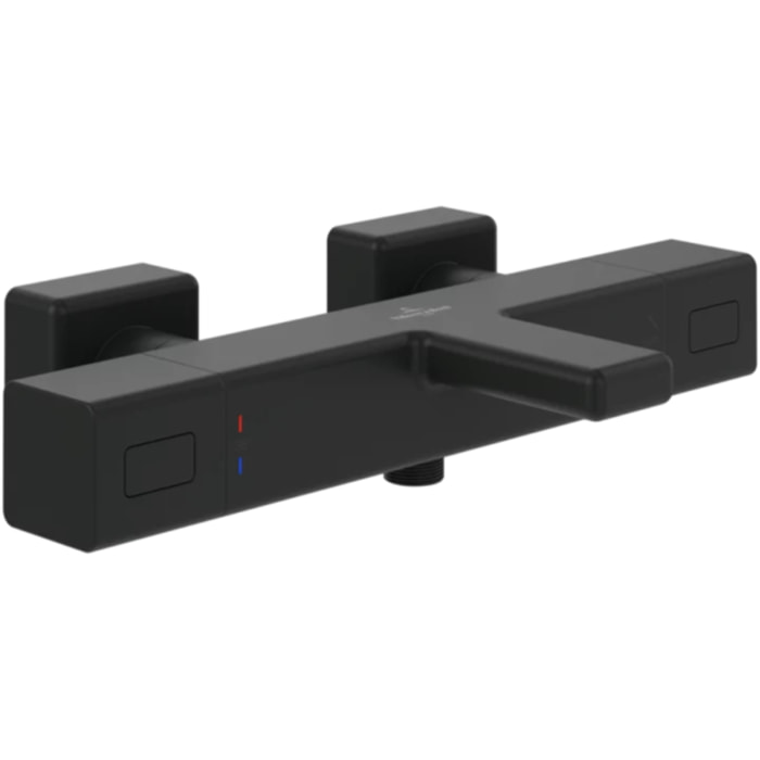Mitigeur bain douche thermostatique Universal carré Noir mat