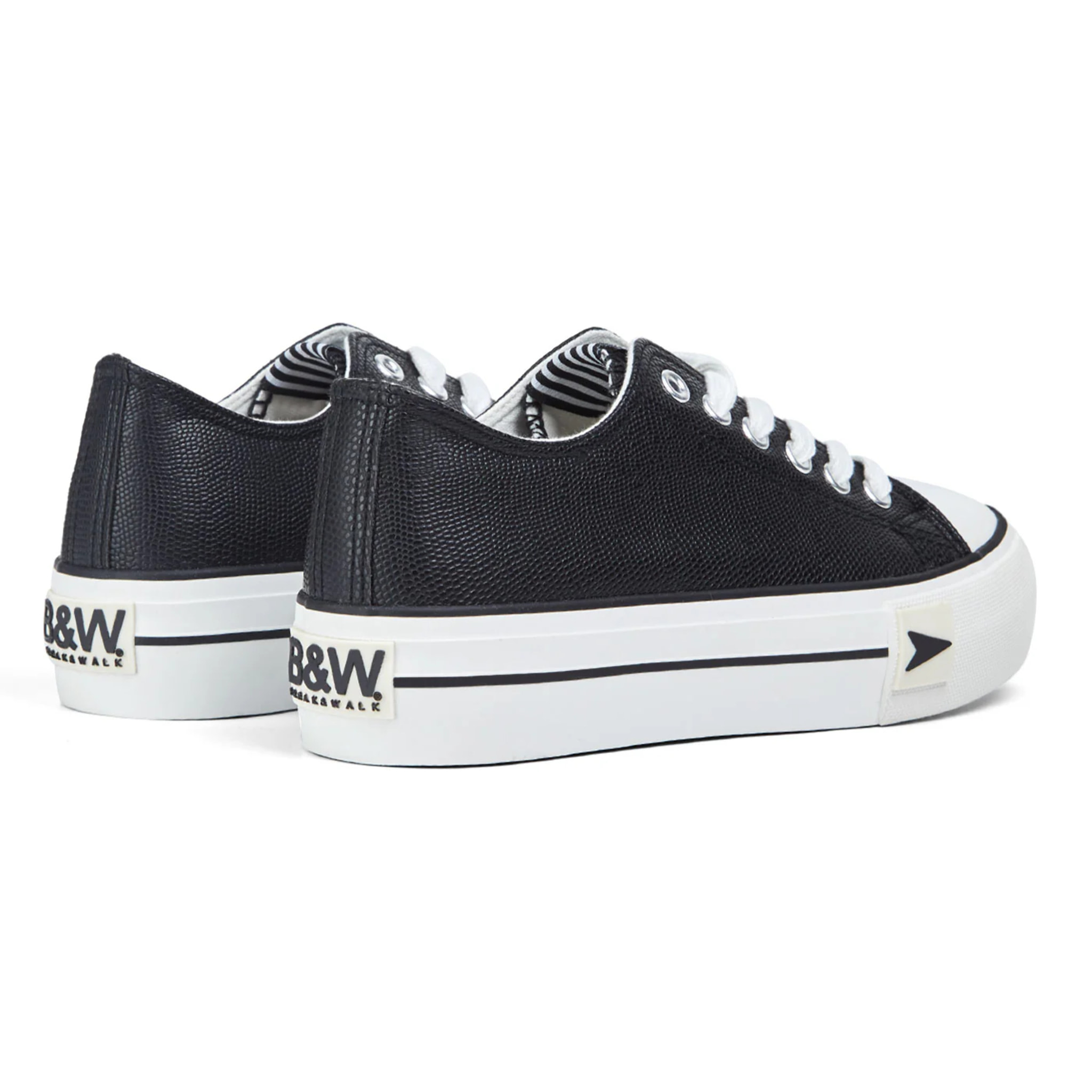 Sneakers con plateau nere da donna