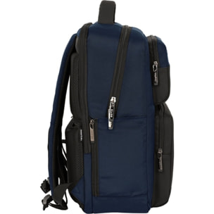 Mochila 2 bolsillos portatil 15,6+usb safta business "dark blue"