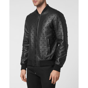 PHILIPP PLEIN Leather Bomber