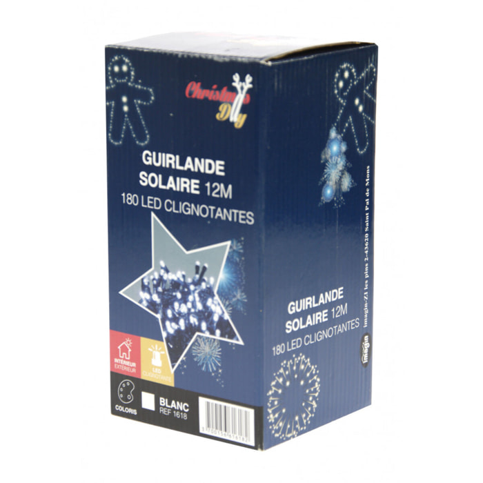 Guirlande solaire 360 LEDs - blanc chaud