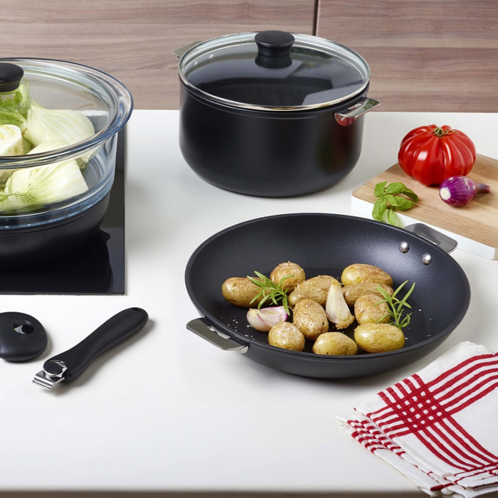 Poêle antiadhésive en aluminium amovible