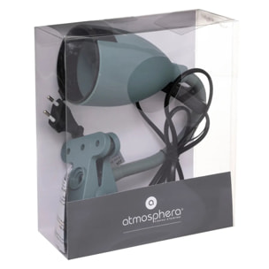 Lampe pince "Sily" vert jade H43cm