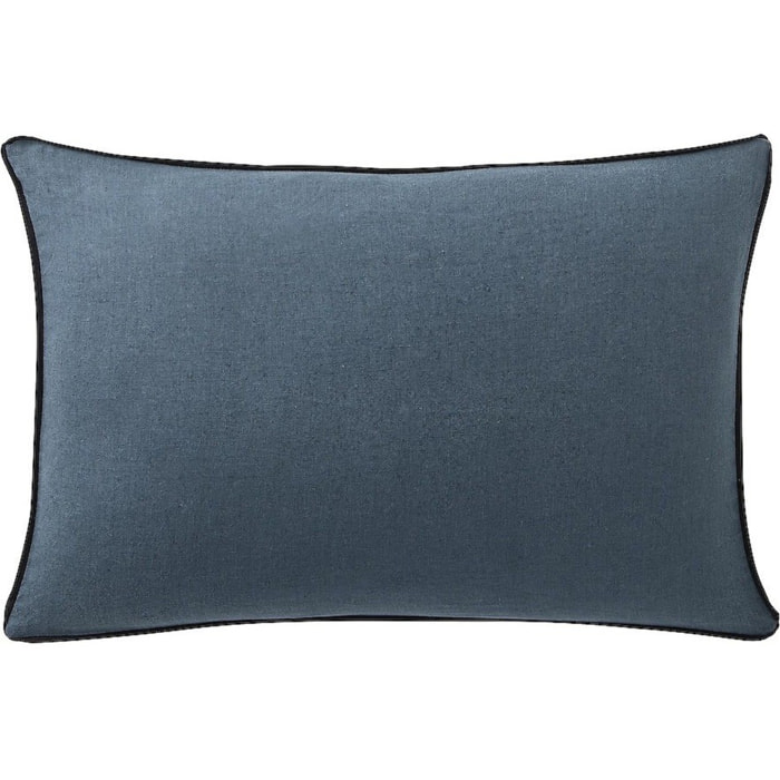 Housse De Coussin Lin LavÉ Bleu Emeraude