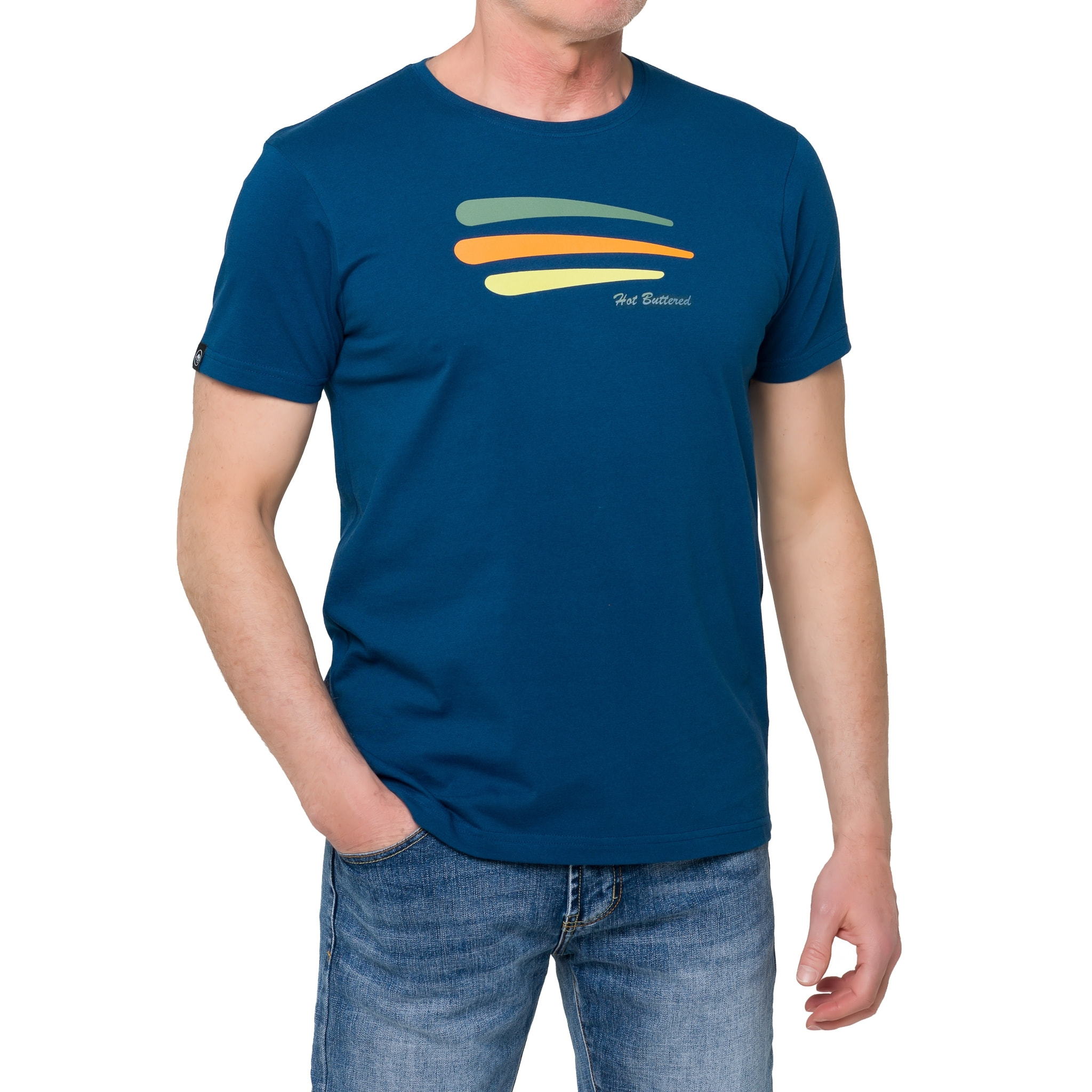T-shirt BALIAN 100% cotone blu chiaro