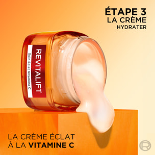 L'Oréal Paris Coffret Vitamine C - Nettoyant Visage 150ml + Sérum 12% Vitamine C 30ml + Soin Visage Eclat 50ml