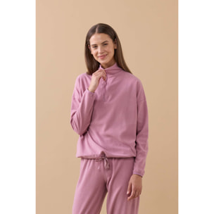 Pigiama donna camy in pile con zip Noidinotte