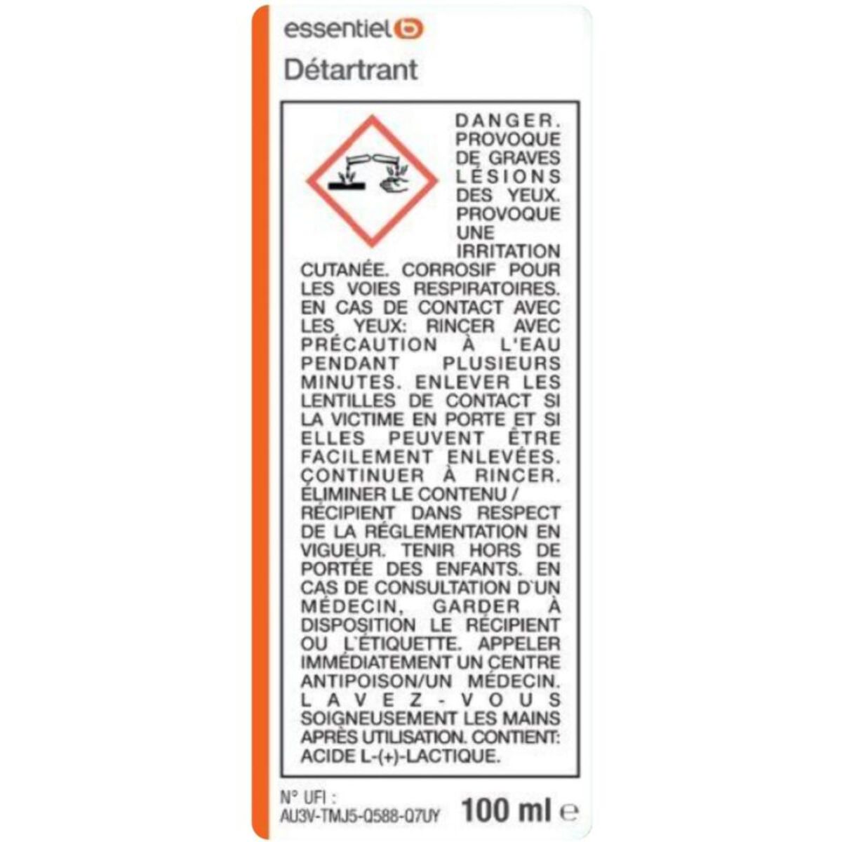 Détartrant ESSENTIELB Premium 6x100mL - idéal expresso broyeur - efficace contre le calcaire