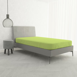 LENZUOLO SOTTO CON ANGOLI MAX COLOR, 100% COTONE MADE IN ITALY - PIAZZA E MEZZA FRANCESE