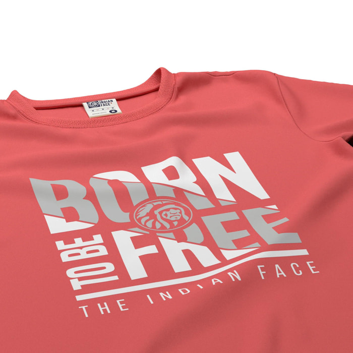 Camisetas para hombre, mujer y niño The Indian Face Born to be Free Red