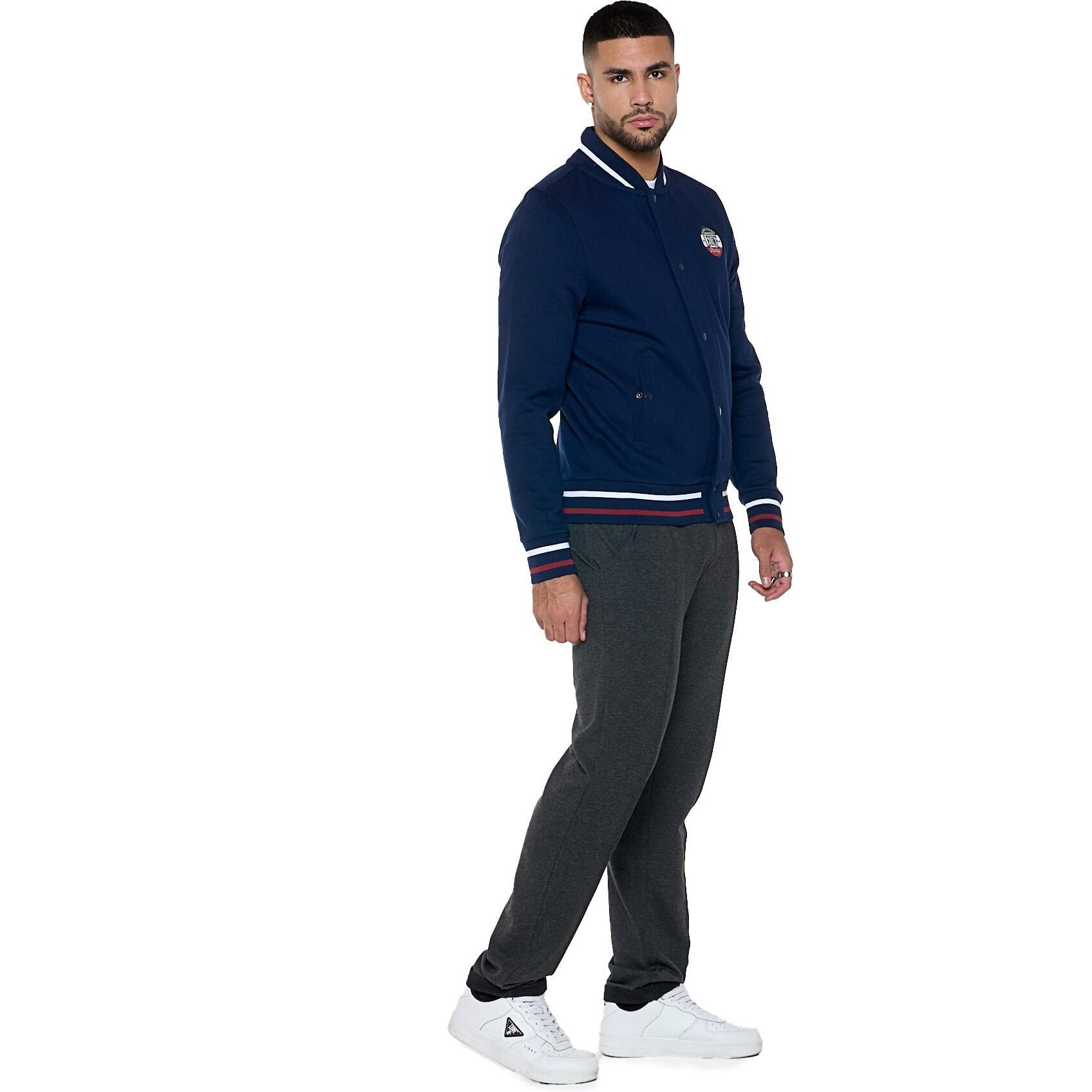 Cazadora bomber de invierno para hombre con botones "Varsity"