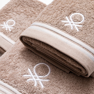 Set 3pcs toallas de baño  beige  benetton