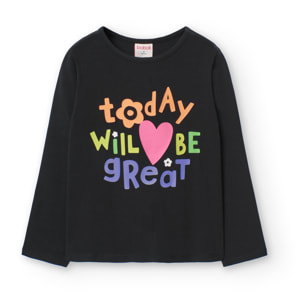 Camiseta punto elástico de niña -BCI