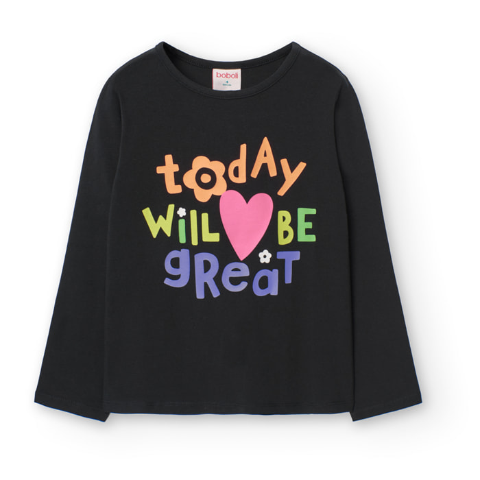 Camiseta punto elástico de niña -BCI