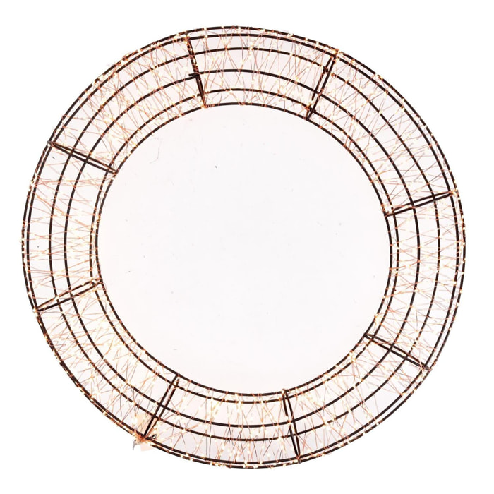 Ghirlanda in metallo con led cm ø38h6,5