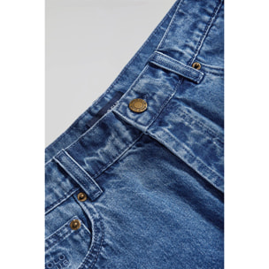 Pantalón vaquero azul denim cinco bolsillos con detalles Polo Club