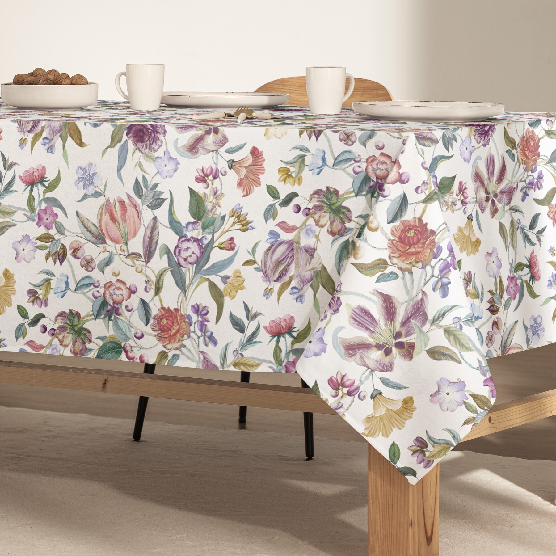 Mantel estampado antimanchas LISSI MULTICOLOR