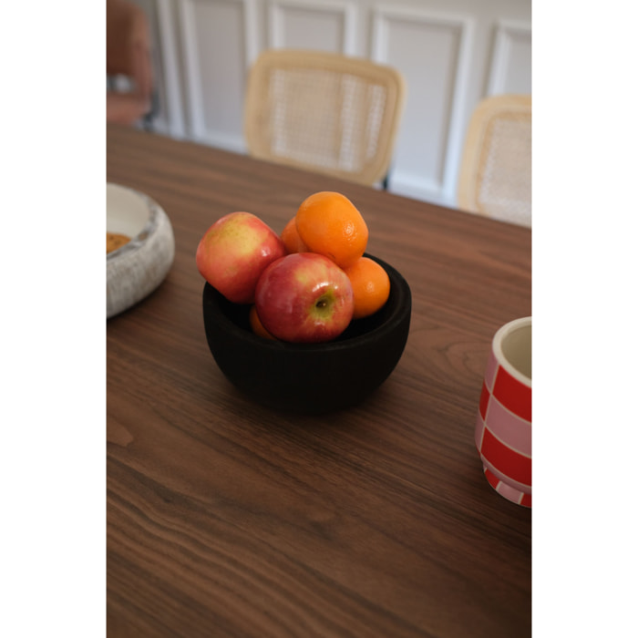 Coupelle décorative en bois de paulownia noir