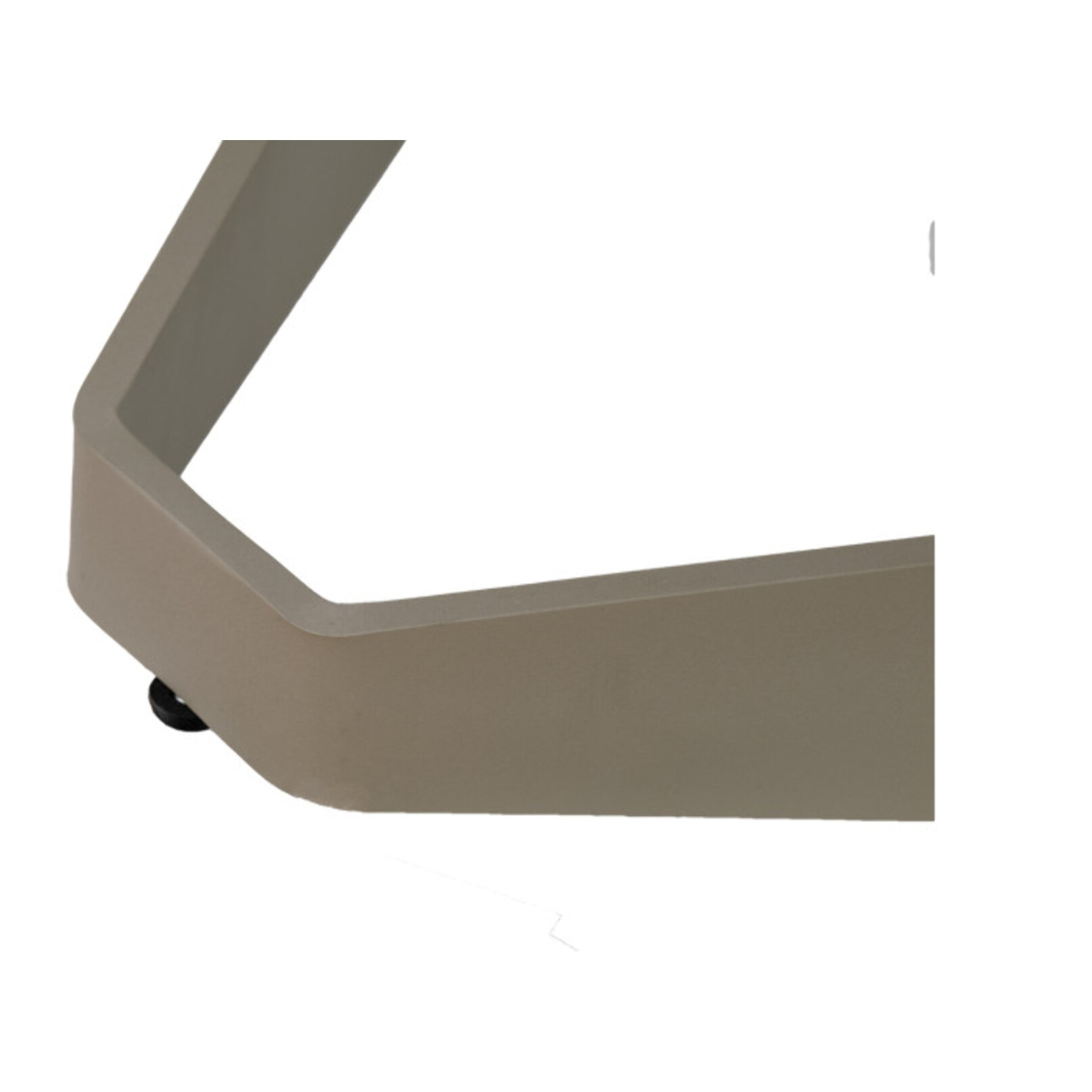 Table de repas extensible en céramique gris clair et taupe 180/260cm - TATIANA