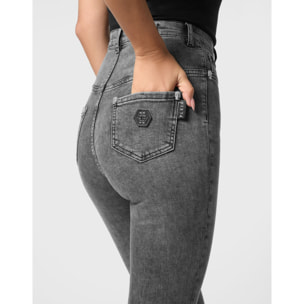 PHILIPP PLEIN Jegging de cintura alta SKULL