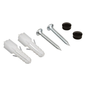 Patère Ziny 4 têtes L45cm bois clair noir