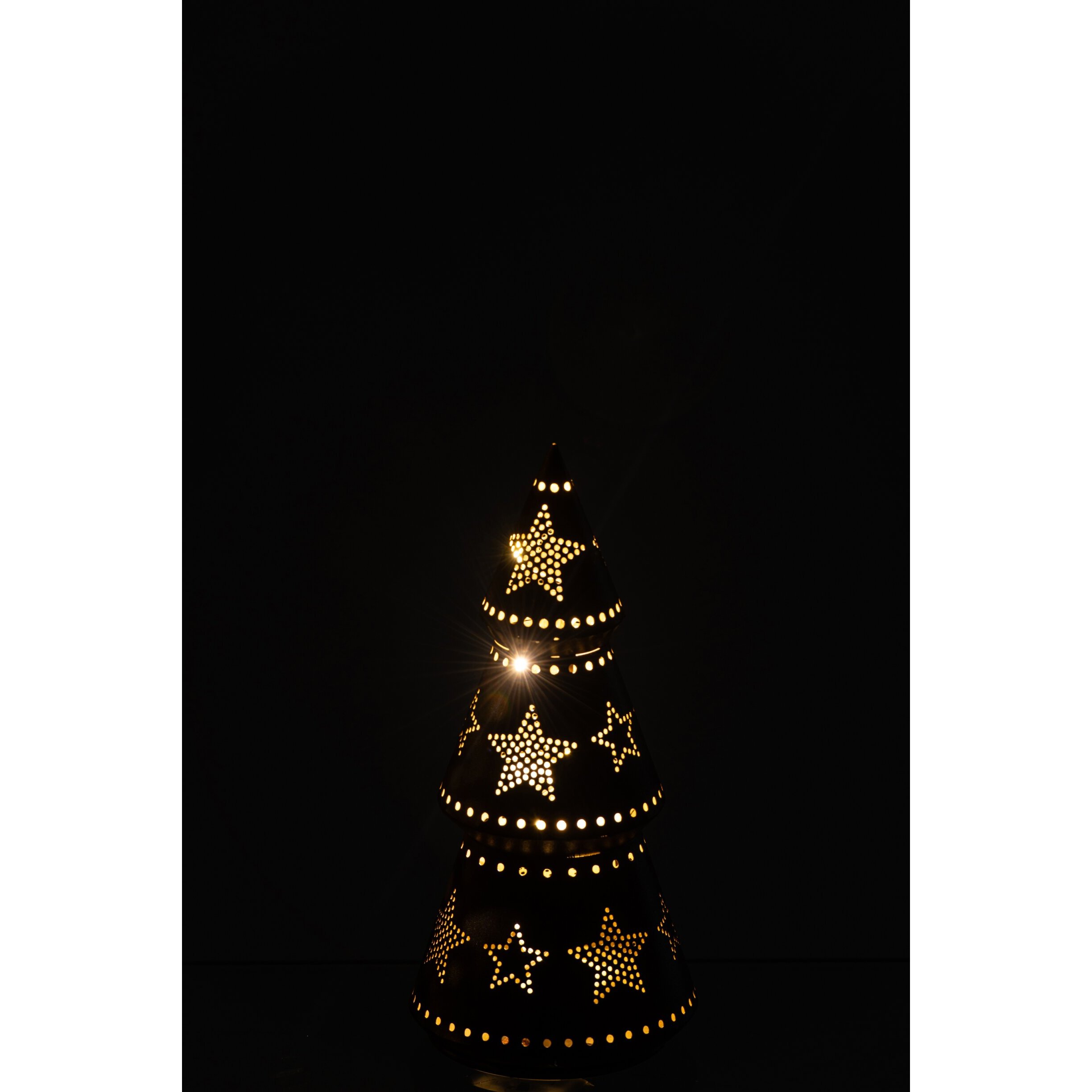 J-Line arbre LED avec étoiles - fer - marron - small