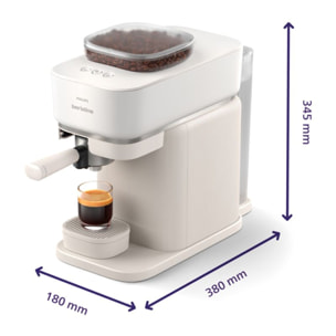 Machine à expresso PHILIPS Baristina BAR300/00 cafetière à grain Blanche
