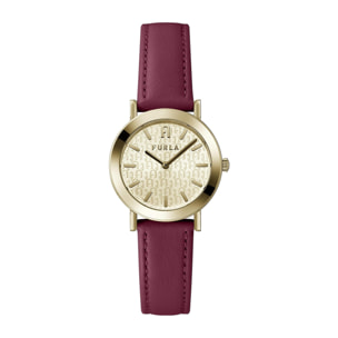 Orologio Furla MINIMAL SHAPE Vera Pelle Rosso