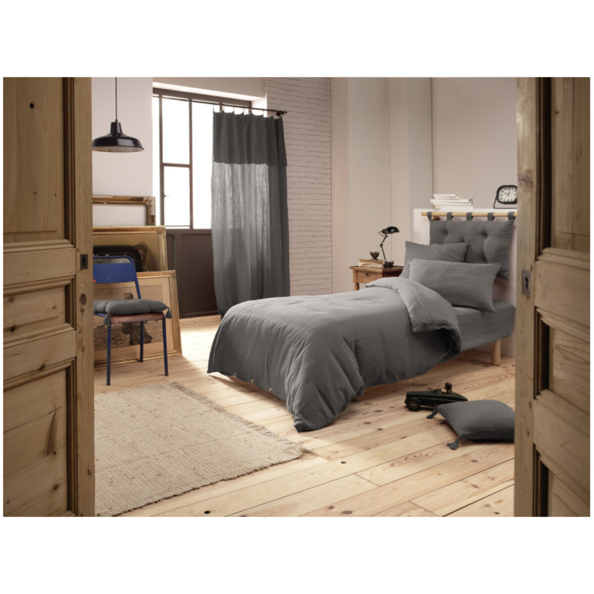 Housse de couette en gaze de coton 140 x 200 cm - GAIA