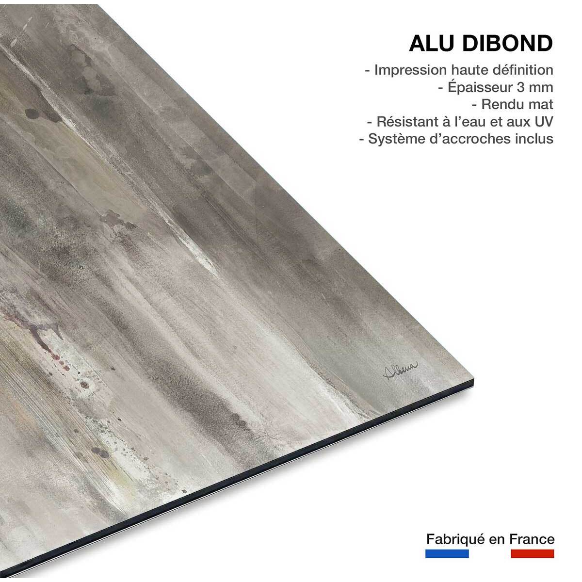 Tableau Cheval blanc aquarelle Tableau alu Dibond