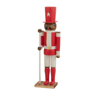 J-Line figurine Casse-Noisette - bois - rouge - medium