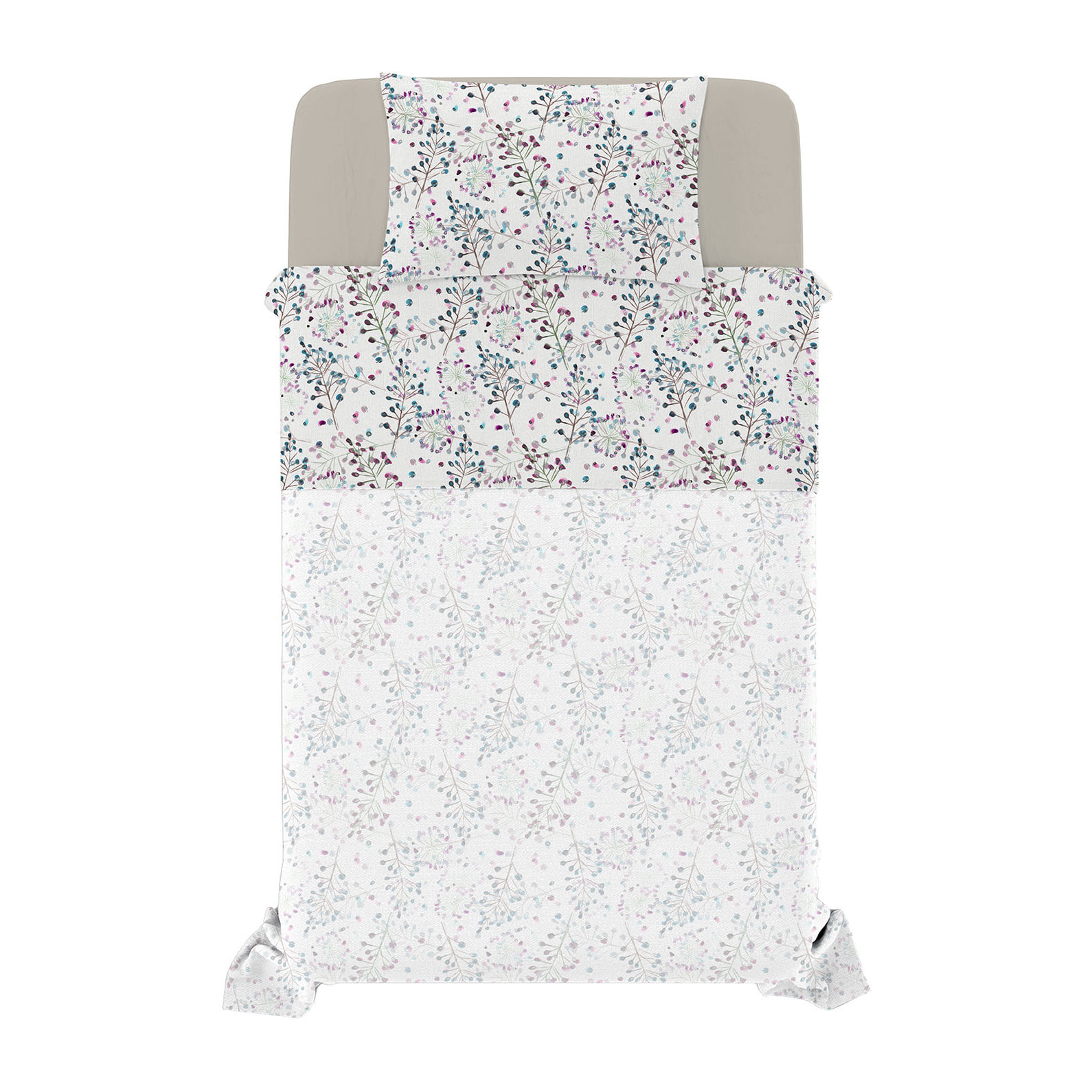 COMPLETO LETTO FANTASY PIAZZA E MEZZA - 100% MICROFIBRA