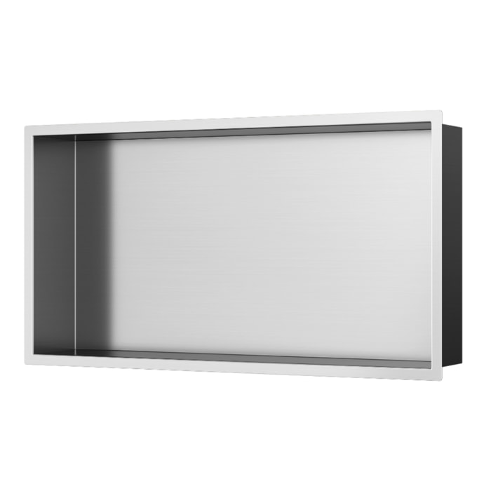 Timeless Niche de Douche à encastrer, Acier Inoxydable 304, 60x30x10cm, Chrome brossé